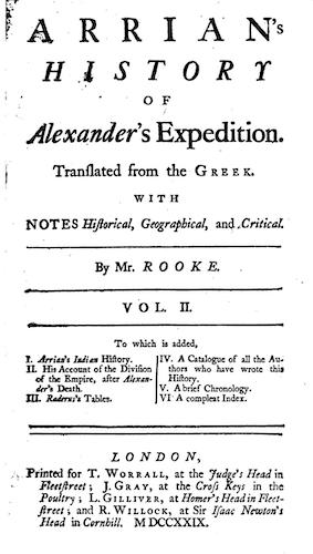 English - Arrian's History of Alexander's Expedition Vol. 2