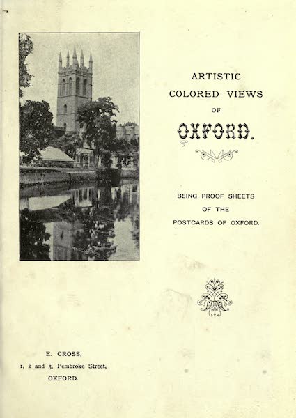 Artistic Colored Views of Oxford - Title Page (1900)