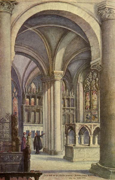 Artistic Colored Views of Oxford - Shrine of St. Frideswide, Christ Church Cathedral, Oxford (1900)