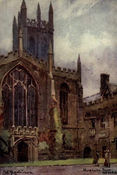Artistic Colored Views of Oxford - Magdalen Pulpit, Oxford (1900)