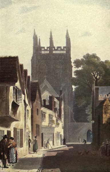 Artistic Colored Views of Oxford - Old Magpie Lane (Now Grove Street), Oxford (1900)