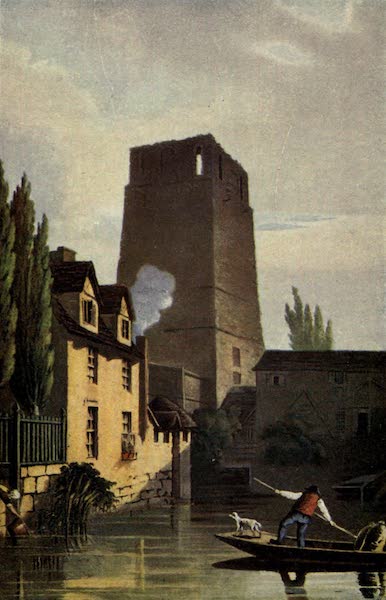 Artistic Colored Views of Oxford - Old Saxon Tower, Oxford Castle (1900)