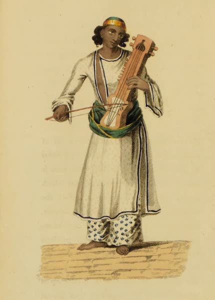 Musician, playing on the Saringee
