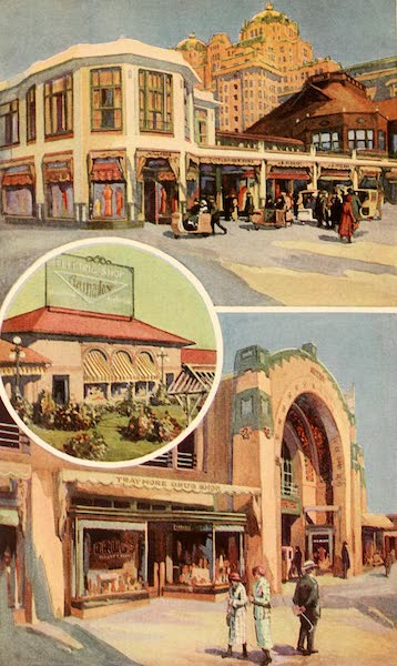 Above - Brighton Shops | Below - Traymore Shops | In Circle - Nation Exhibit of Crosby and Elkin's Electrical Appliances