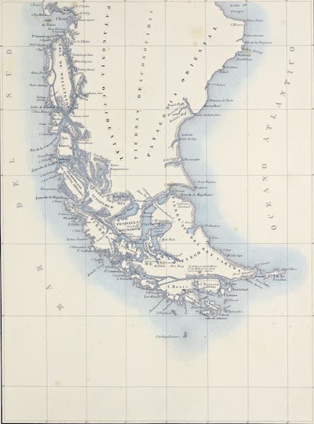 Atlas de Historia fisica y Politica de Chile Vol. 1 - Estrecho de Magallanes (1854)