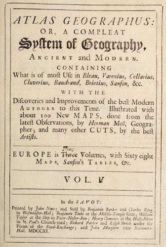 Wellcome Collection - Atlas Geographus Vol. 5