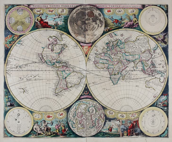 Atlas Maritimus, or a Book of Charts - Novissima totius terrarum orbis tabula (1672)