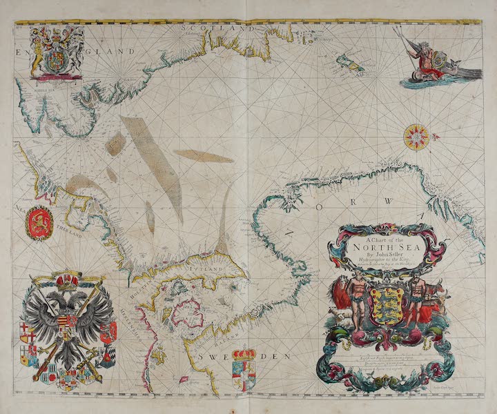 Atlas Maritimus, or a Book of Charts - A chart of the North sea (1672)