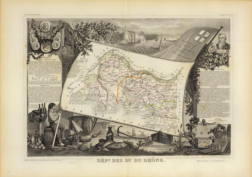 Atlas National Illustre - Dept. De Bes. Du Rhone (1856)