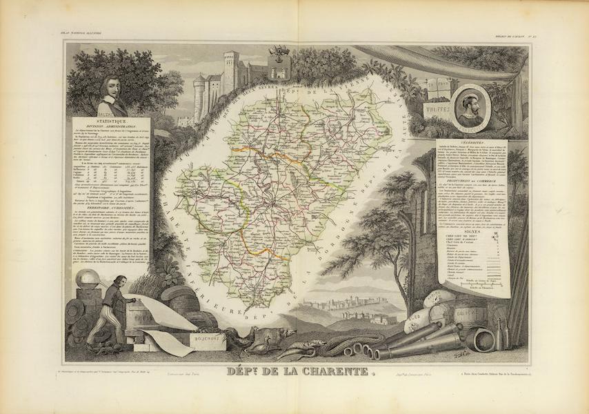 Atlas National Illustre - Dept. De La Charente (1856)
