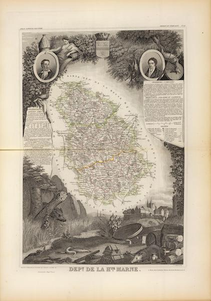 Atlas National Illustre - Dept. De La Hte. Marne (1856)