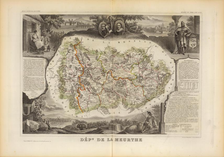 Atlas National Illustre - Dept. De La Meurthe (1856)