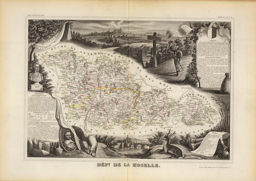 Atlas National Illustre - Dept. De La Moselle (1856)