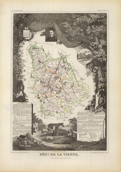 Atlas National Illustre - Dept. De La Vienne (1856)