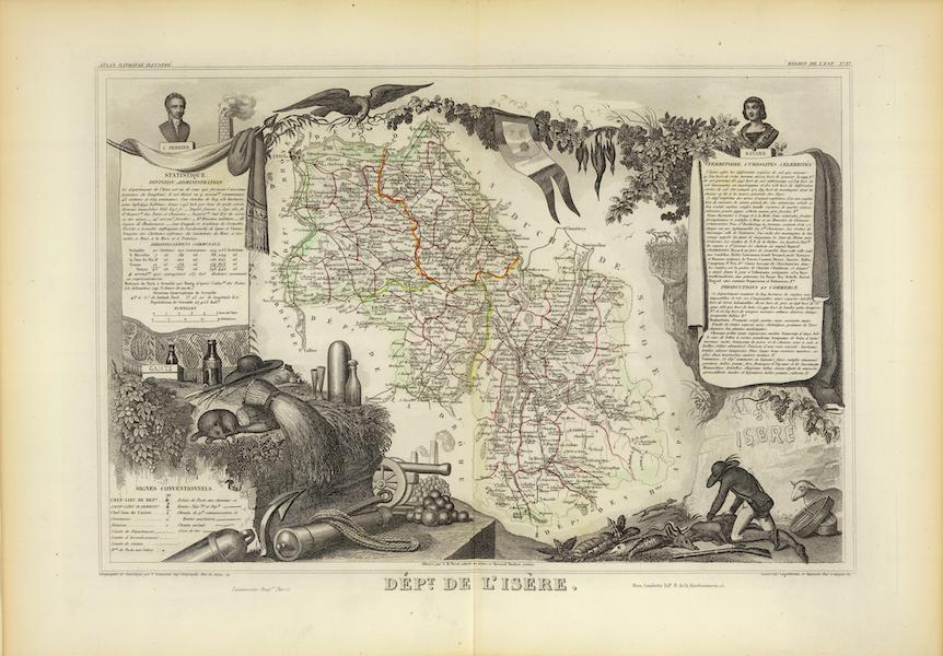 Atlas National Illustre - Dept. De L'Isere (1856)