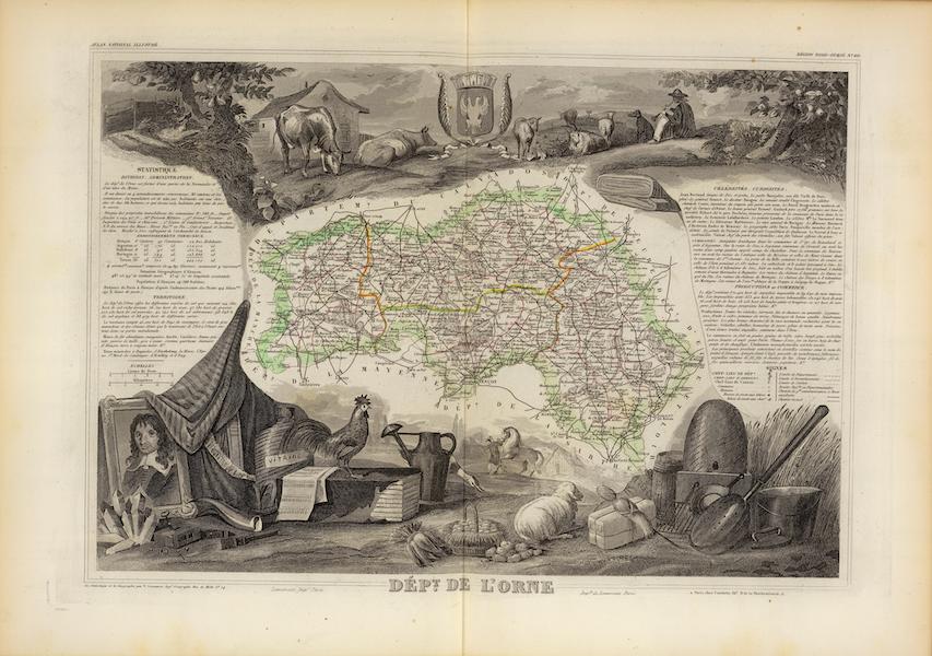 Atlas National Illustre - Dept. De L'Orne (1856)