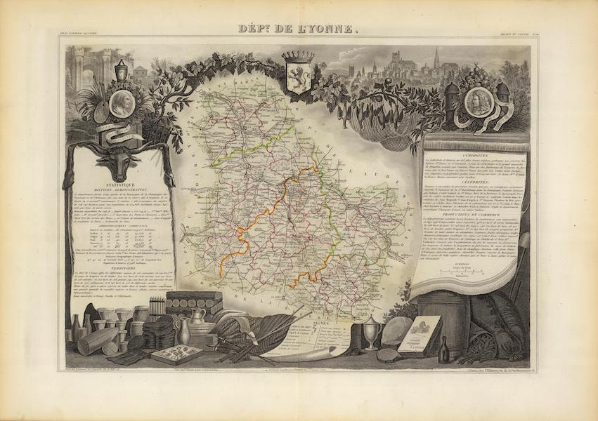 Atlas National Illustre - Dept. De Lyonne (1856)