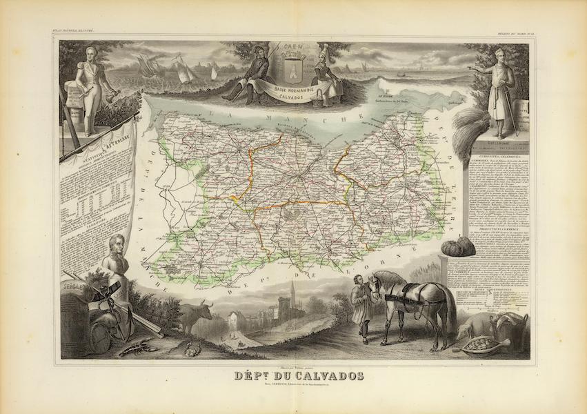 Atlas National Illustre - Dept. Du Calvados (1856)