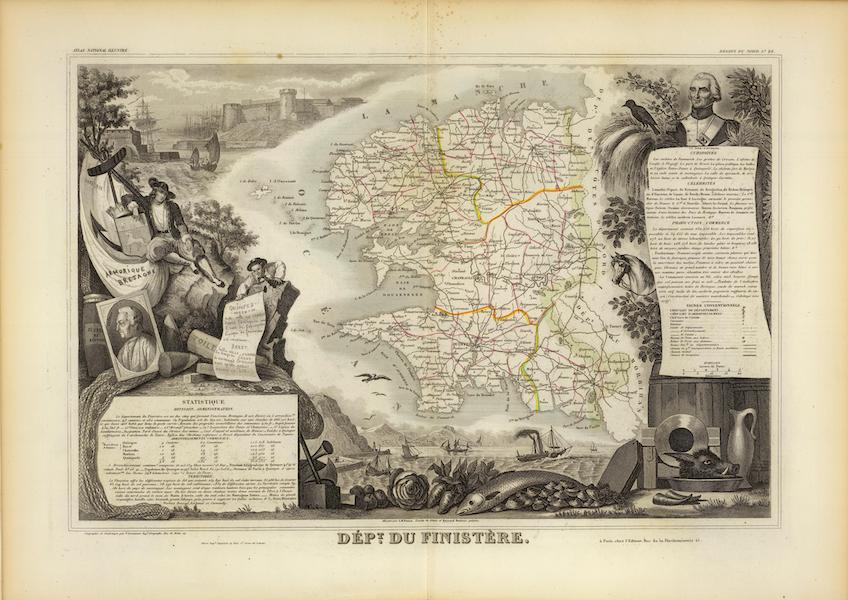 Atlas National Illustre - Dept. Du Finistere (1856)