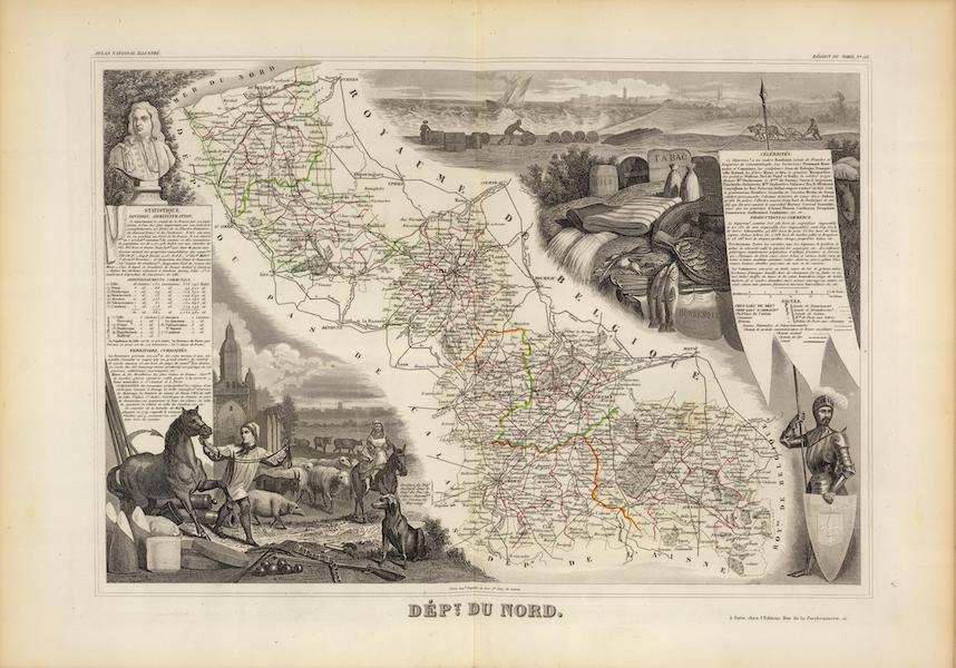 Atlas National Illustre - Dept. Du Nord (1856)