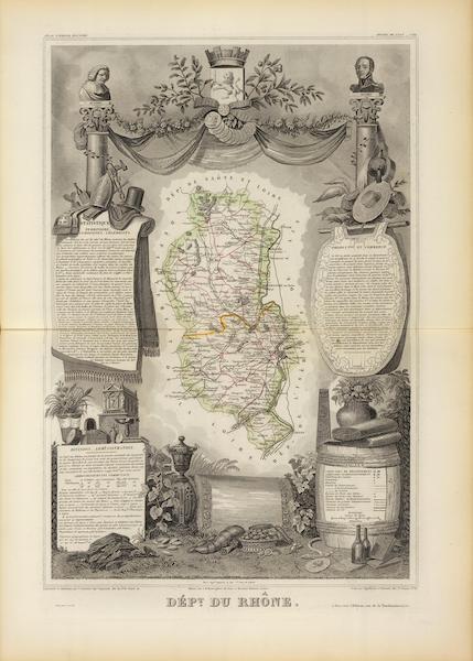Atlas National Illustre - Dept. Du Rhone (1856)