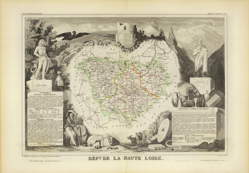 Atlas National Illustre - Dept. De La Haute Loire (1856)