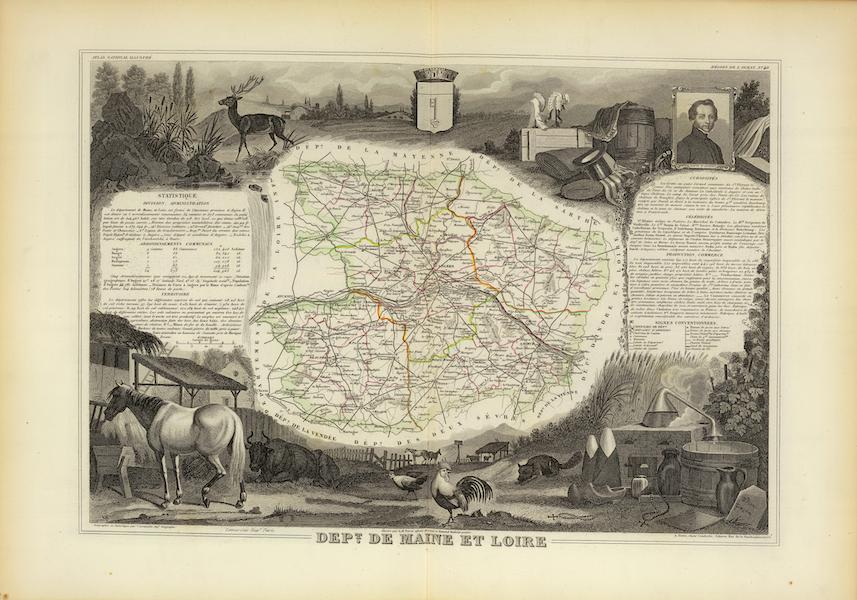 Atlas National Illustre - Dept. De Maine et Loire (1856)