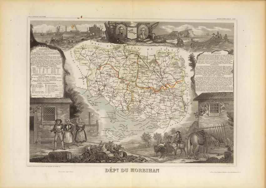Atlas National Illustre - Dept. Du Morbihan (1856)