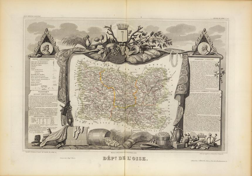 Atlas National Illustre - Dept. De L'Oise (1856)