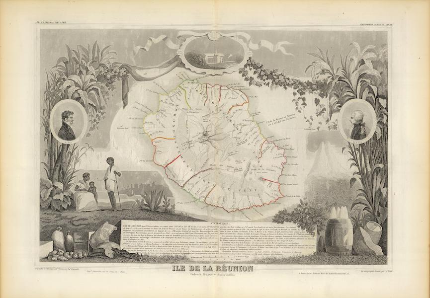 Atlas National Illustre - Isle de la Reunion (1856)
