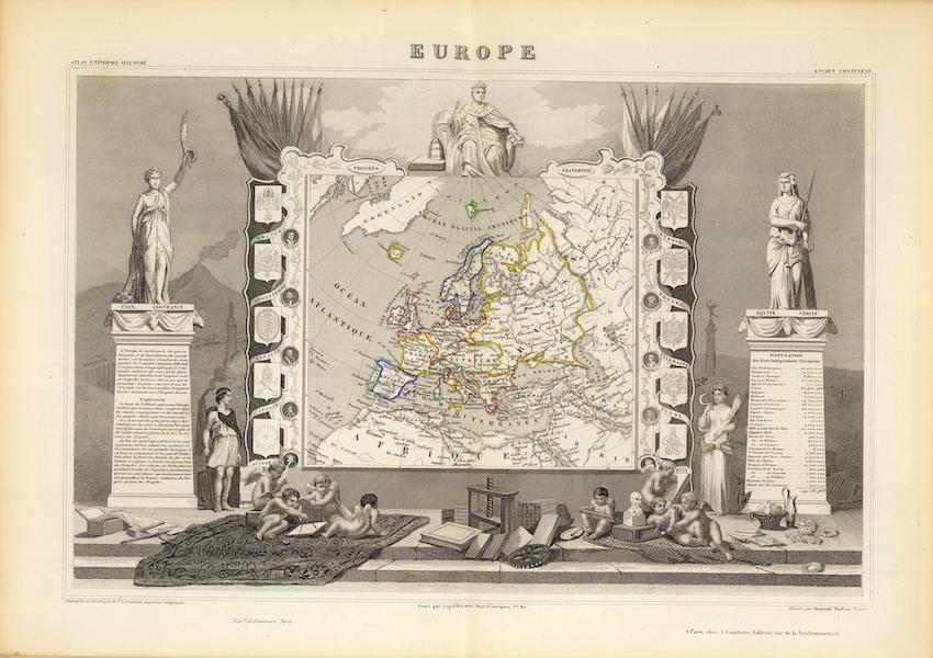 Atlas National Illustre - Europe (1856)