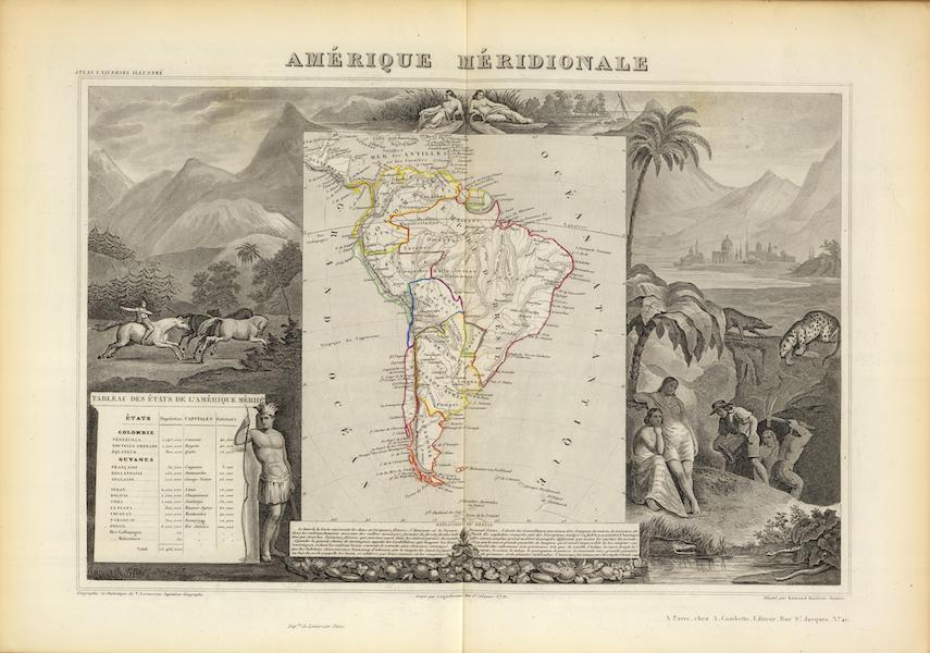 Atlas National Illustre - Amerique Meridionale (1856)