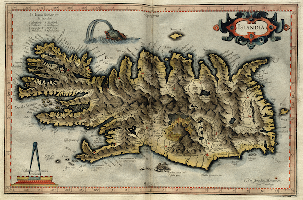 Atlas sive Cosmographicae - Islandia (1595)