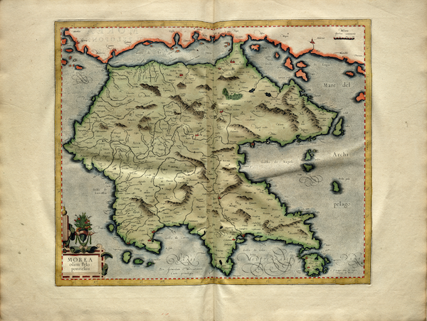 Atlas sive Cosmographicae - Morea (1595)