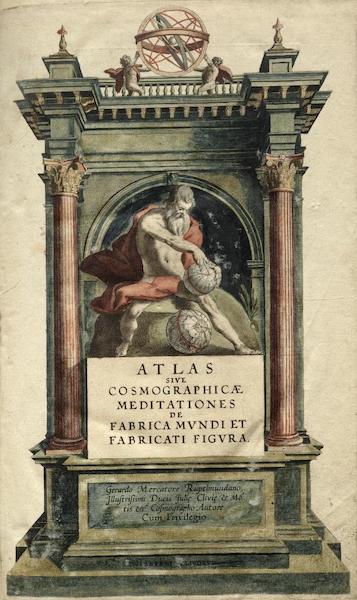 Atlas sive Cosmographicae - Frontispiece Title Page (1595)