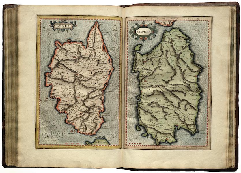Atlas sive Cosmographicae - Corsica, Sardinia (1595)