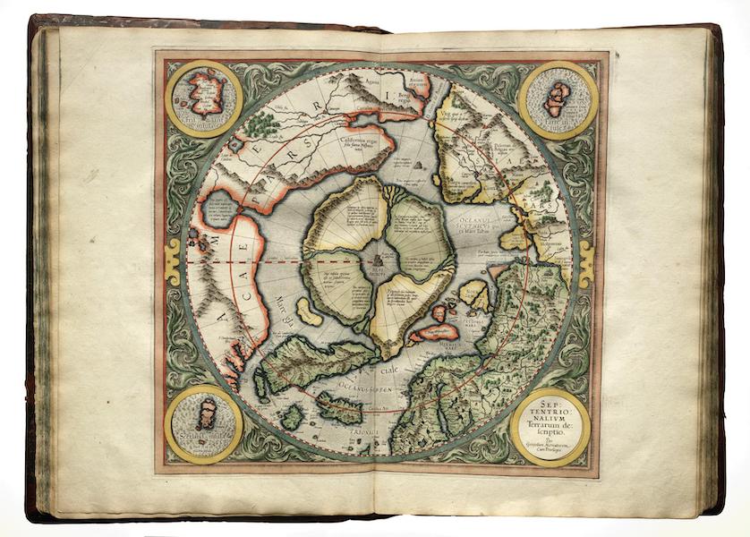 Atlas sive Cosmographicae - Septentrionalium Terrarum descriptio (Polus Articus) (1595)