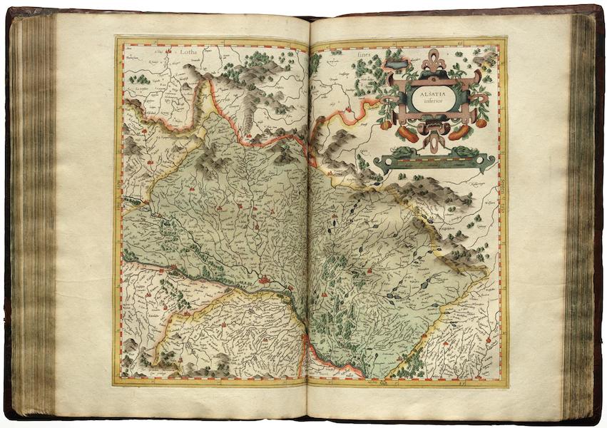 Atlas sive Cosmographicae - Alsatia inferior (1595)