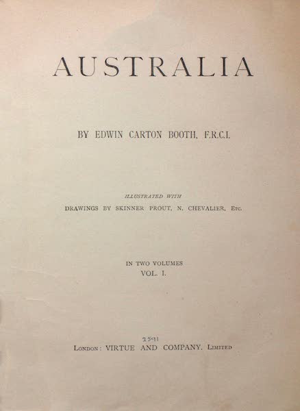 Australia Vol. 1 - Title Page (1873)