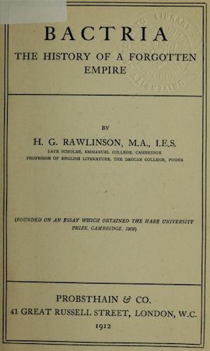 Bactria, the History of a Forgotten Empire - Title Page