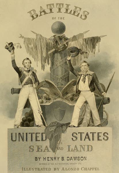 Battles of the United States Vol. I - Illustrated Title Page (1858)