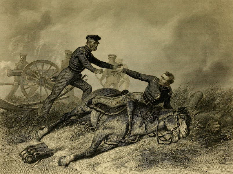 Battles of the United States Vol. II - Death of Major Ringgold at the Battle of Palo Alto (1858)