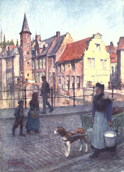 Belgium, Painted and Described - Quai du Rosaire, Bruges (1908)