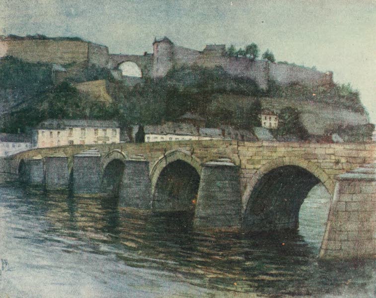 Belgium Past and Present - Pont de Jambes et Citadelle, Namur (1920)