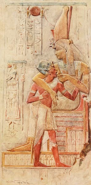 Isis Suckling Seti I., Abydos