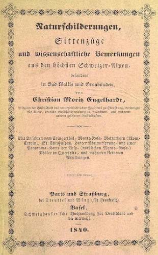 Bemerkungen aus den hochsten Schweizer-Alpen