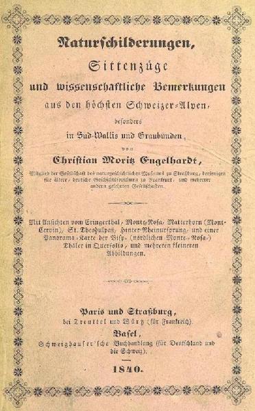 Bemerkungen aus den hochsten Schweizer-Alpen - Front Cover (1840)