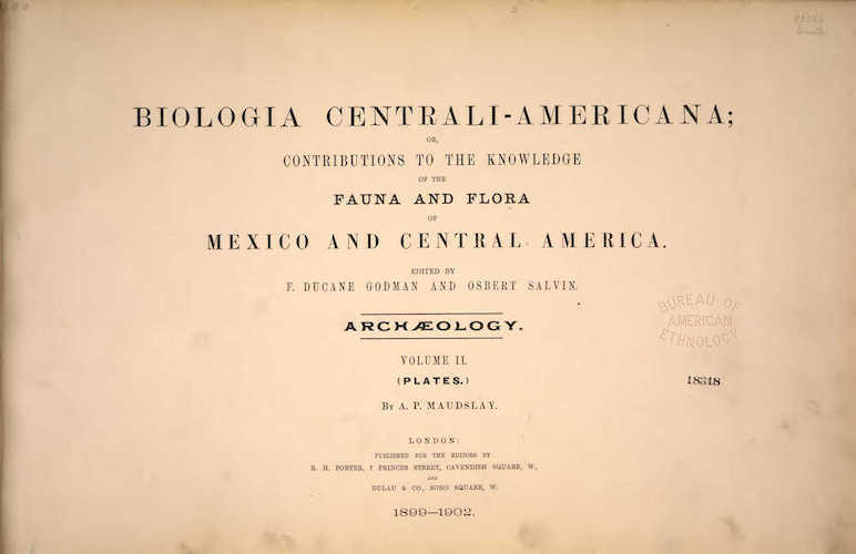Archaeology - Biologia Centrali-Americana Atlas Vol. 2