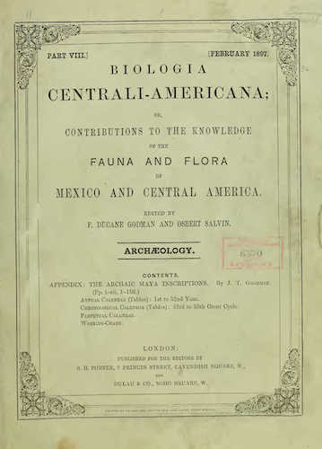 Palenque - Biologia Centrali-Americana Vol. 3