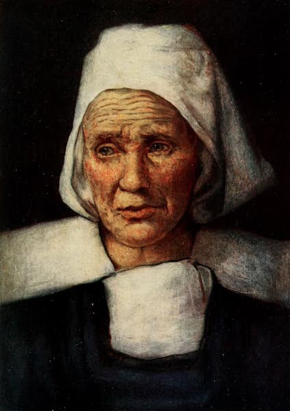 Brittany by Mortimer Menpes - La Vieille Mere Perot (1912)